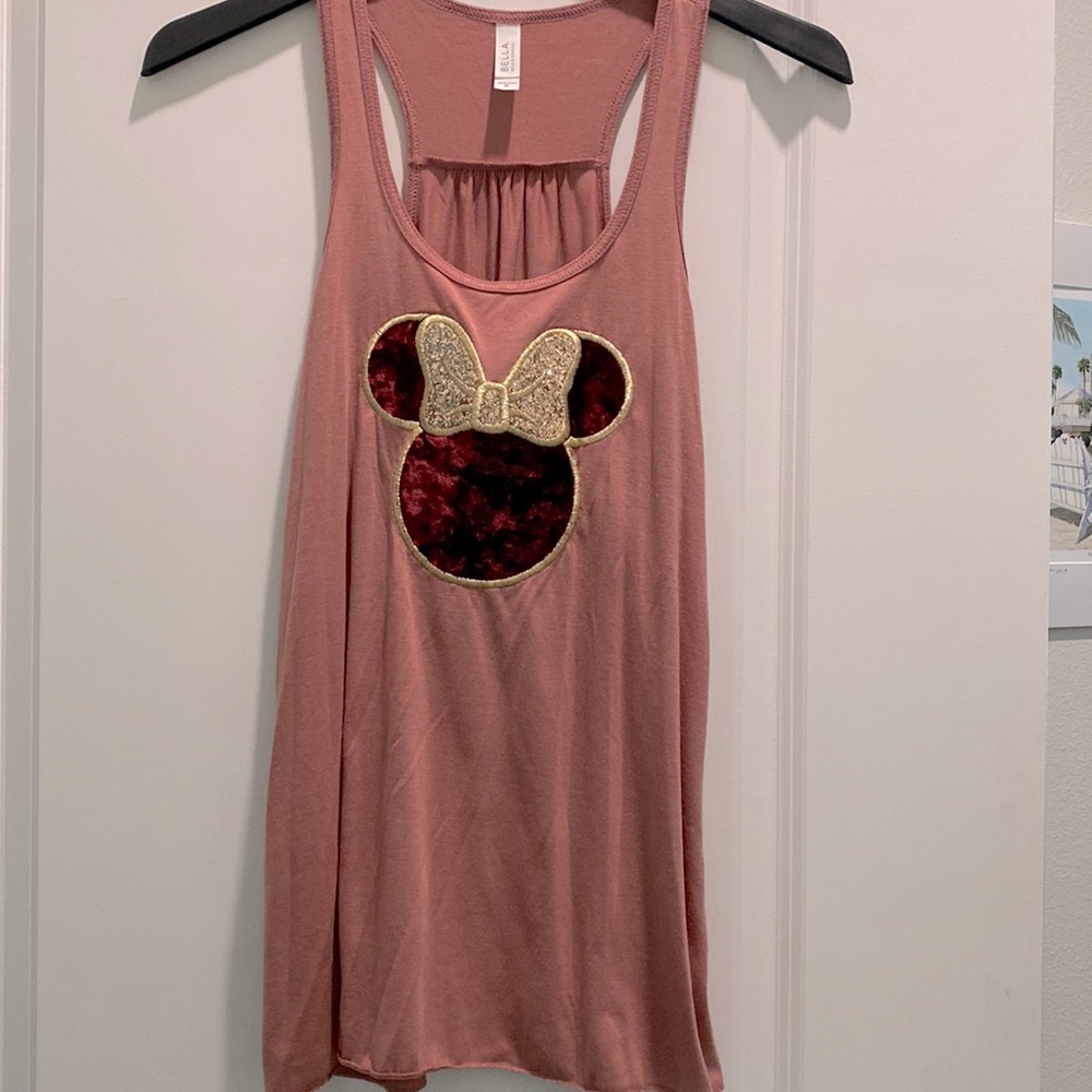 Maroon Velvet Minnie Tank